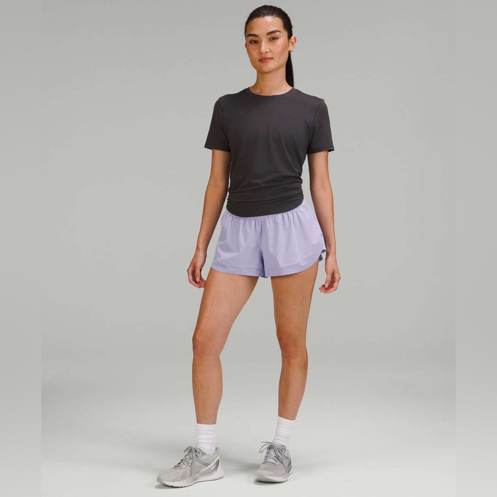 RARE Lululemon Calm Tides Lined Running Short 2.5" in Lilac Smoke - Size 6 - Picture 3 of 8